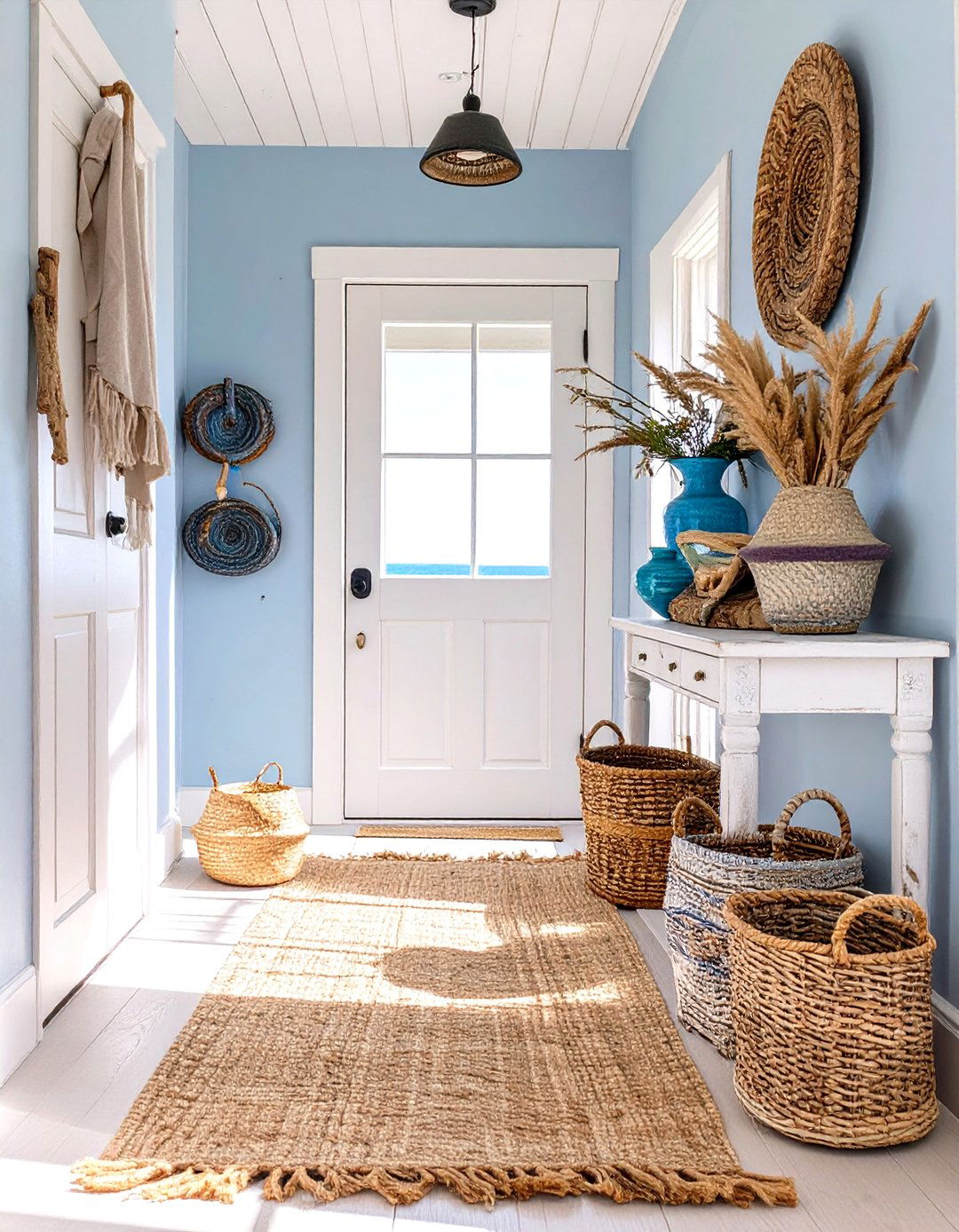 Coastal Beach House Entrance - 30 home entryway ideas
