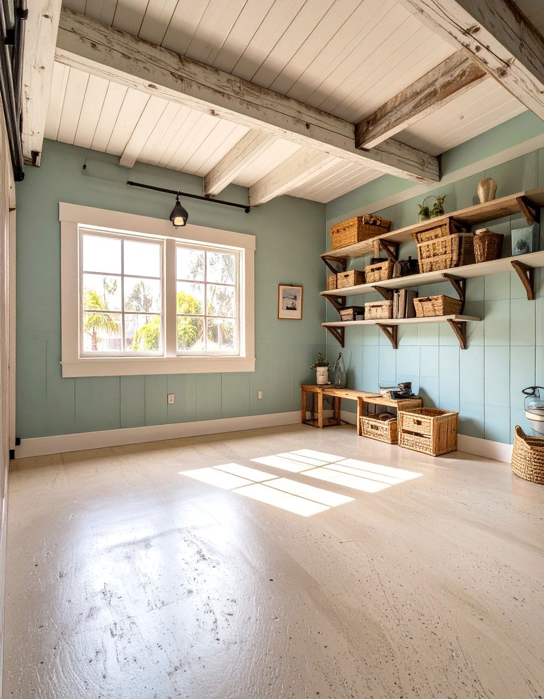 Coastal Beach House Feel - 30 garage painting ideas