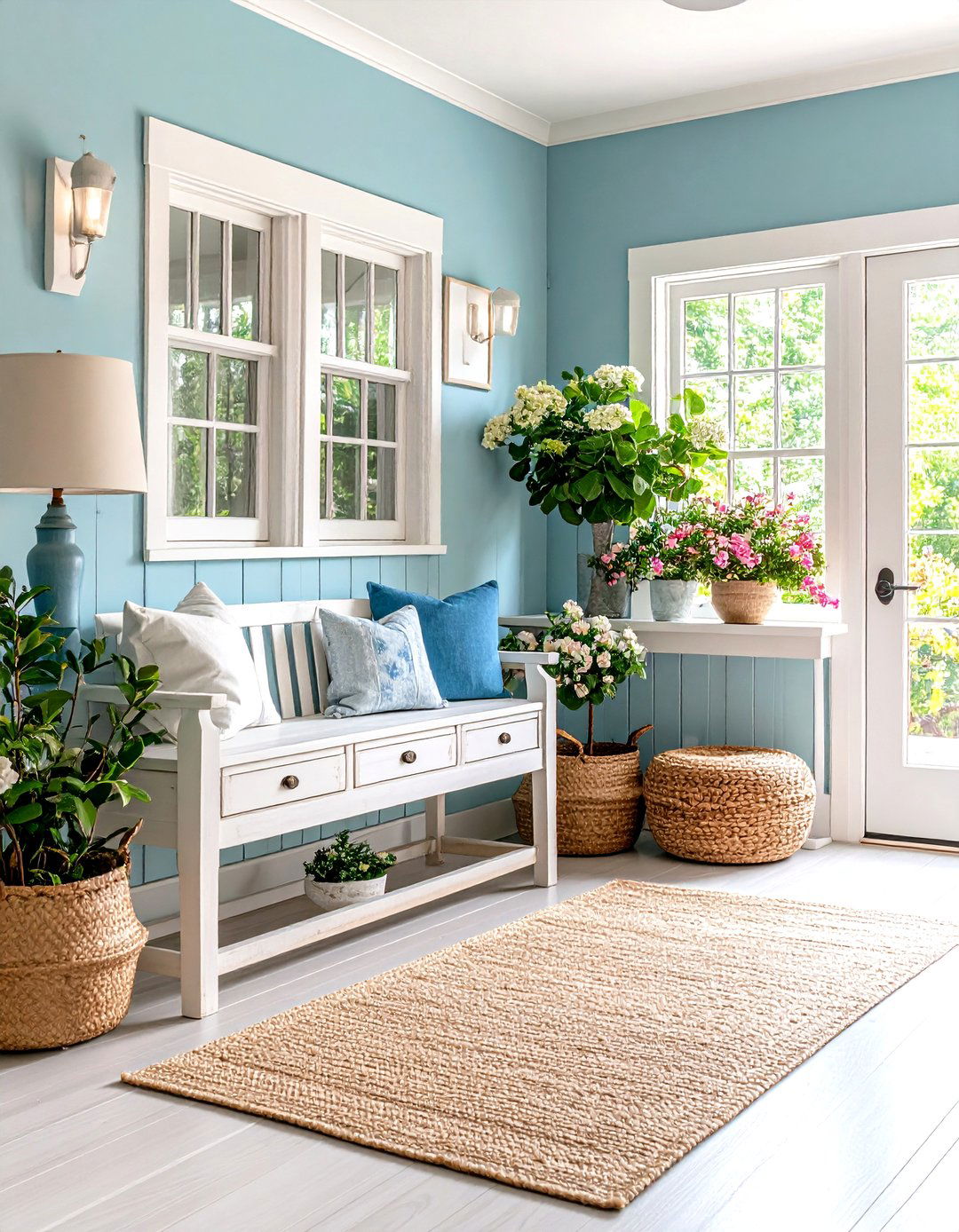 Coastal Beach House Foyer - 30 entrance foyer design ideas