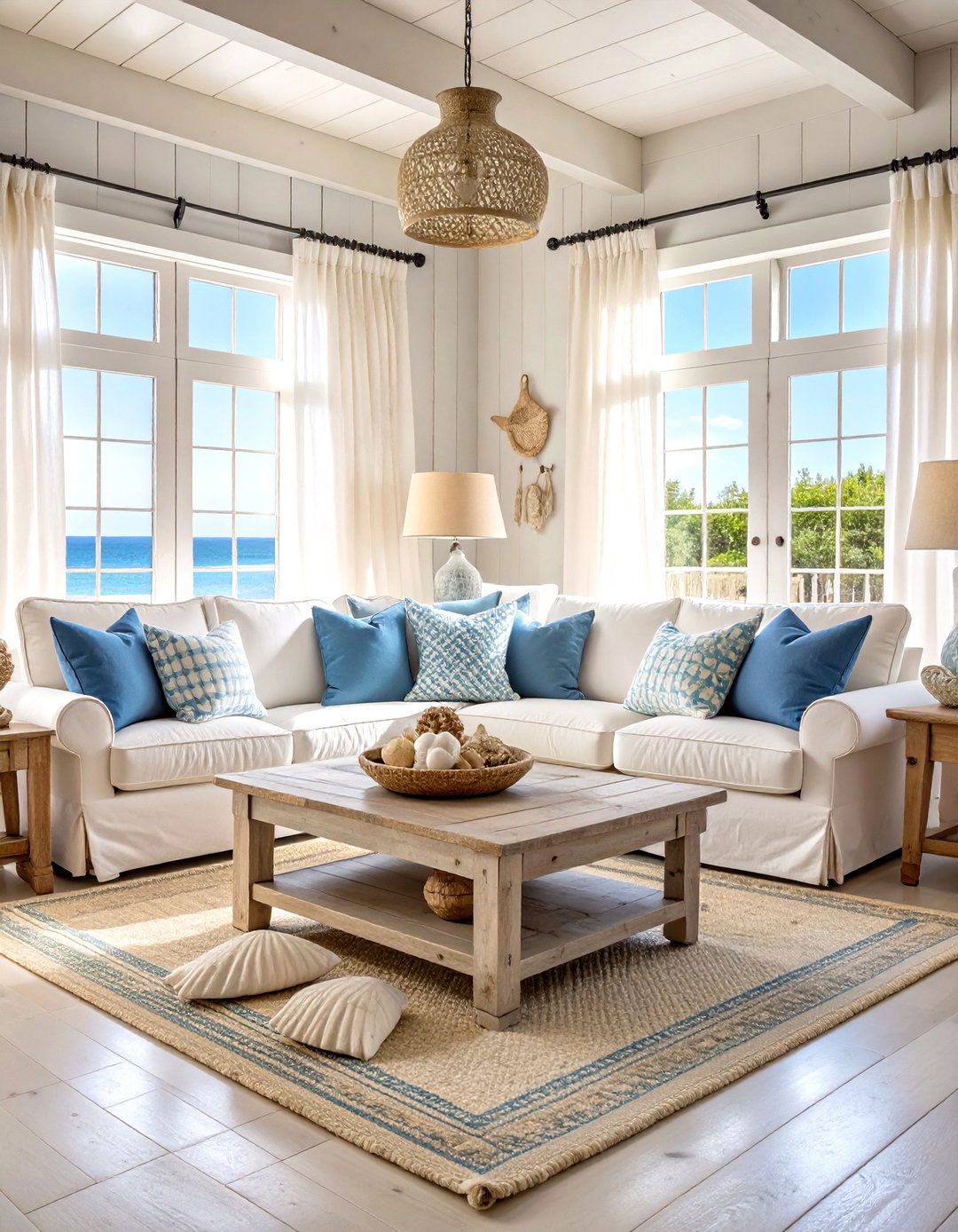 Coastal Beach House Living Room - 30 design living room ideas