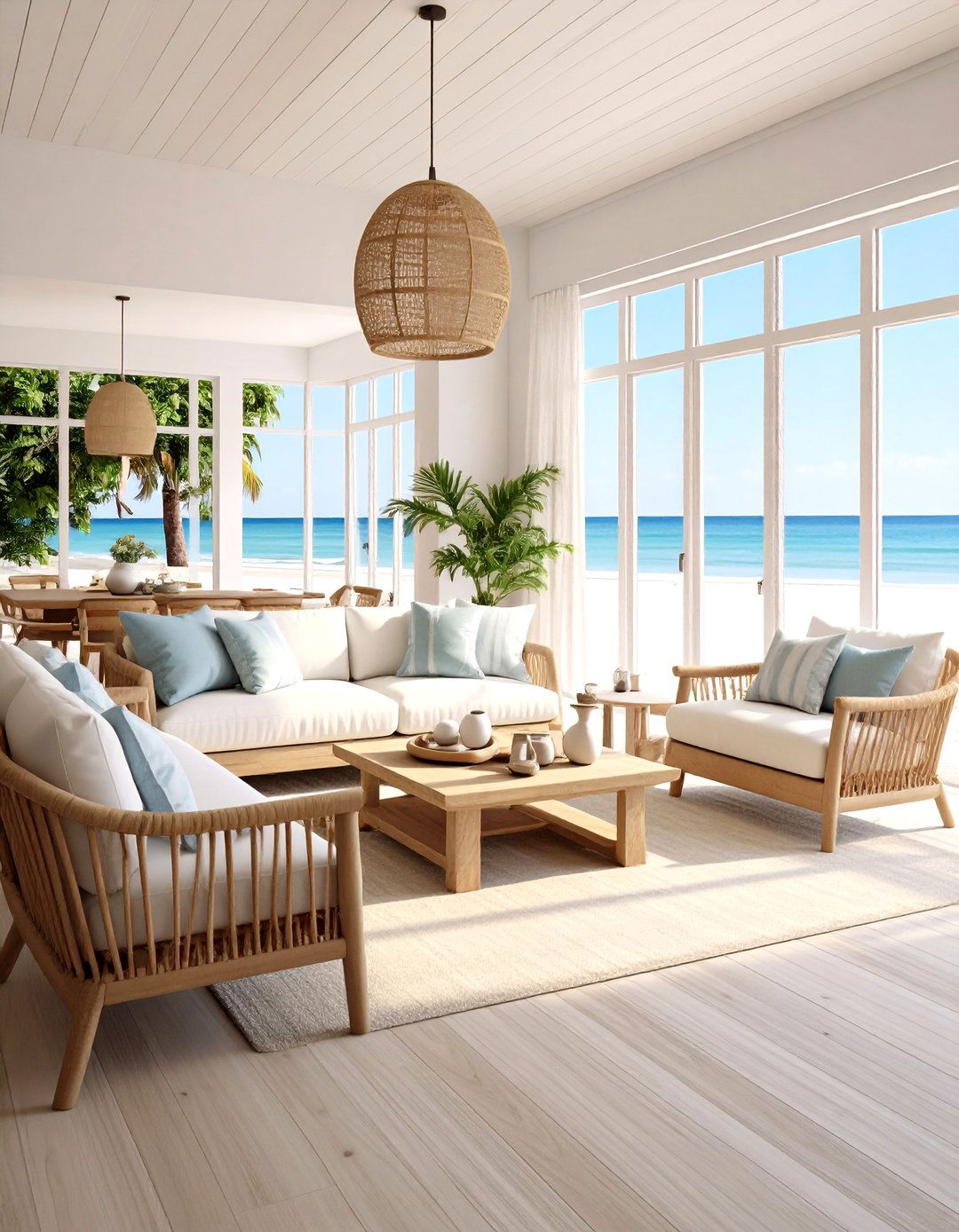 Coastal Beach House Living Room - 30 home decor ideas for living room