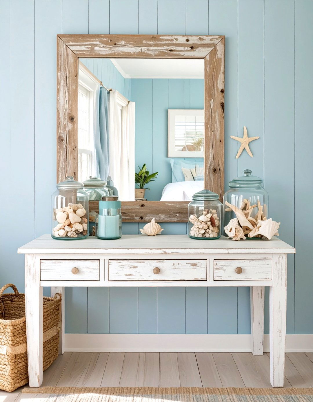 Coastal Beach House Makeup Vanity - 30 makeup vanity ideas