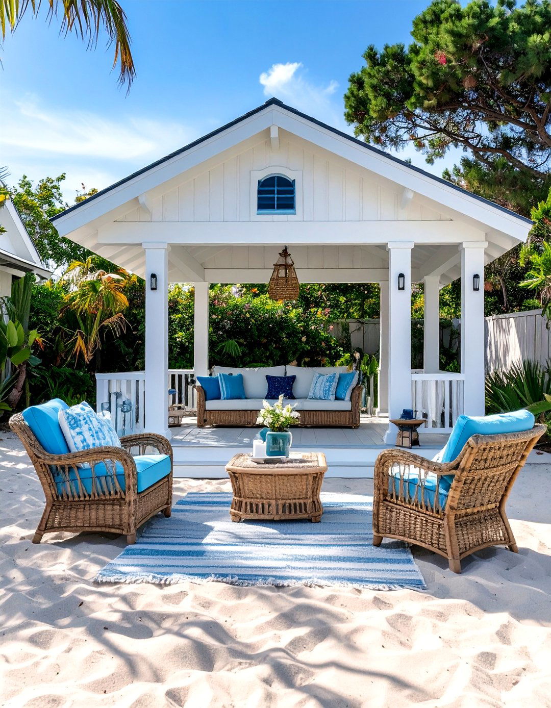 Coastal Beach House Pavilion - 30 backyard pavilion ideas