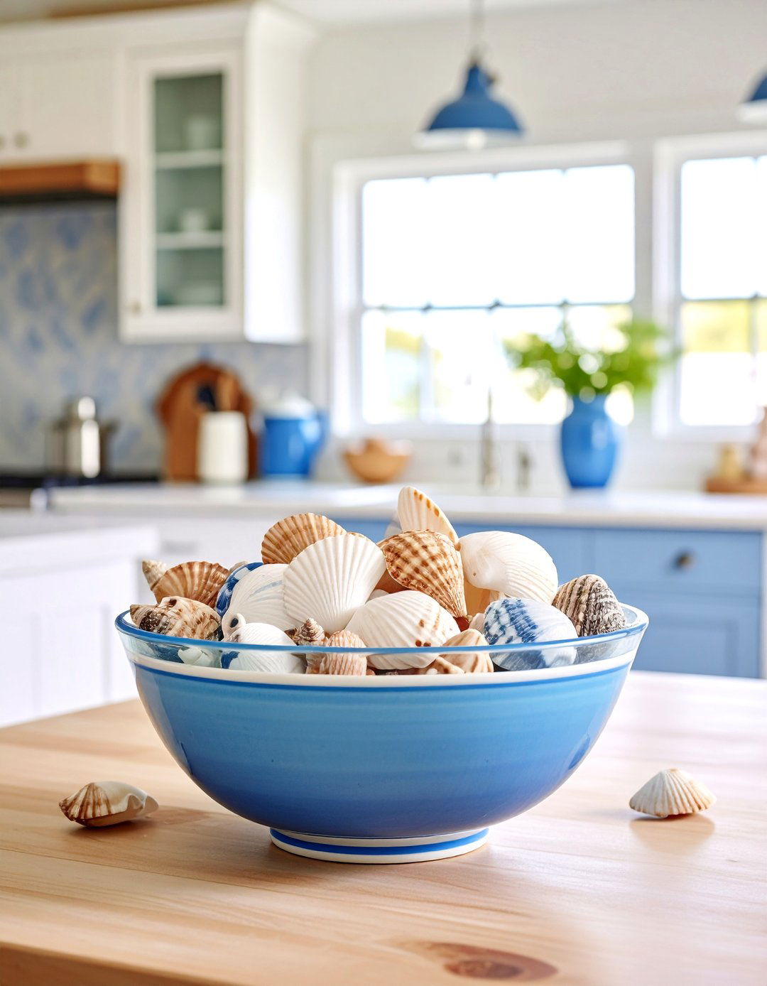 Coastal Beach House Vibe - 30 kitchen table decorations ideas