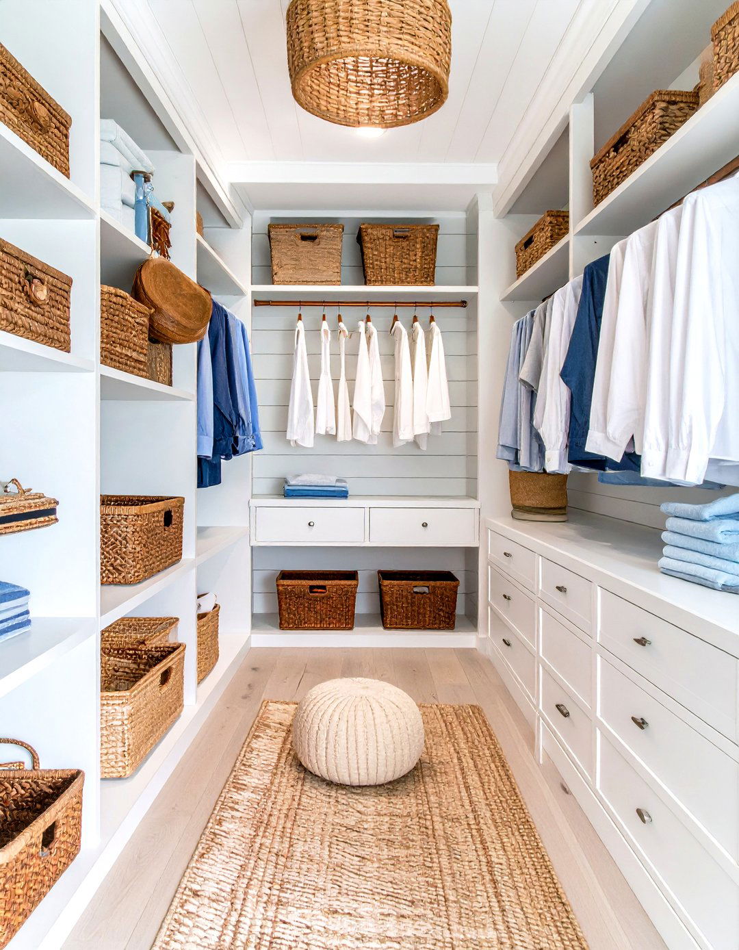 Coastal Beach House Vibe Closet - 30 broom walk in closet ideas
