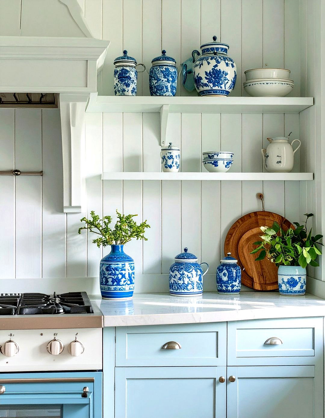 Coastal Beadboard Paneling Kitchen Wall - 30 kitchen accent wall ideas