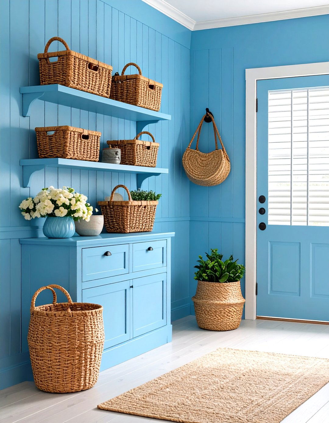 Coastal Breeze Entry Closet Design - 30 entry closet ideas