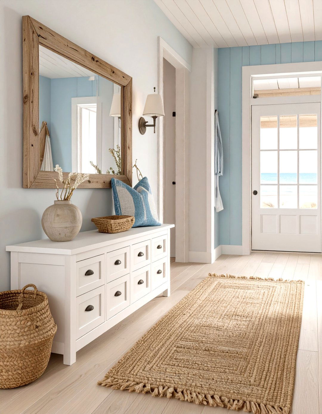 Coastal Breeze Hallway Nook - 30 hallway furniture ideas