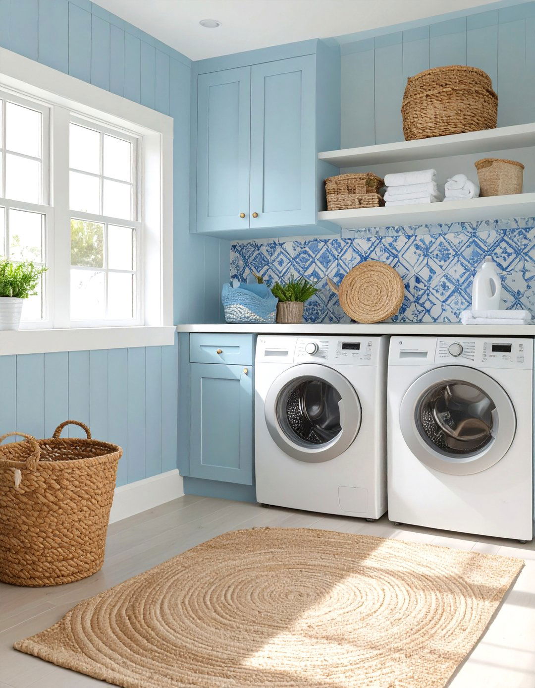 Coastal Breeze Laundry Room - 30 ai laundry room design ideas