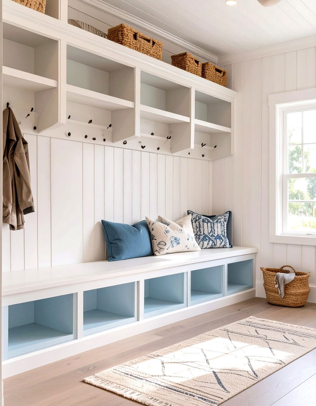 Coastal Breeze Mudroom - 30 mudroom storage ideas