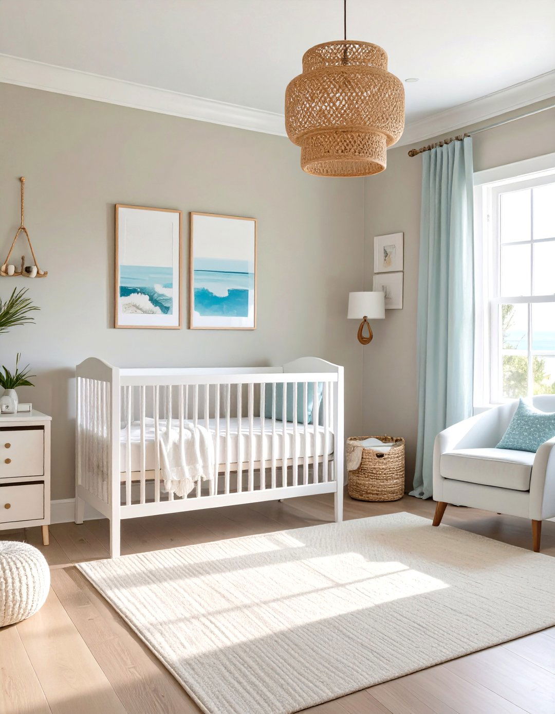Coastal Calm Baby Boy Room - 30 modern baby boy room ideas