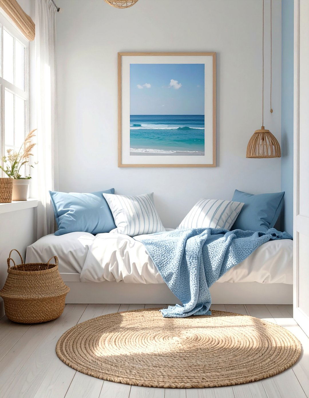 Coastal Calm Dorm Decor - 30 dorm decor ideas