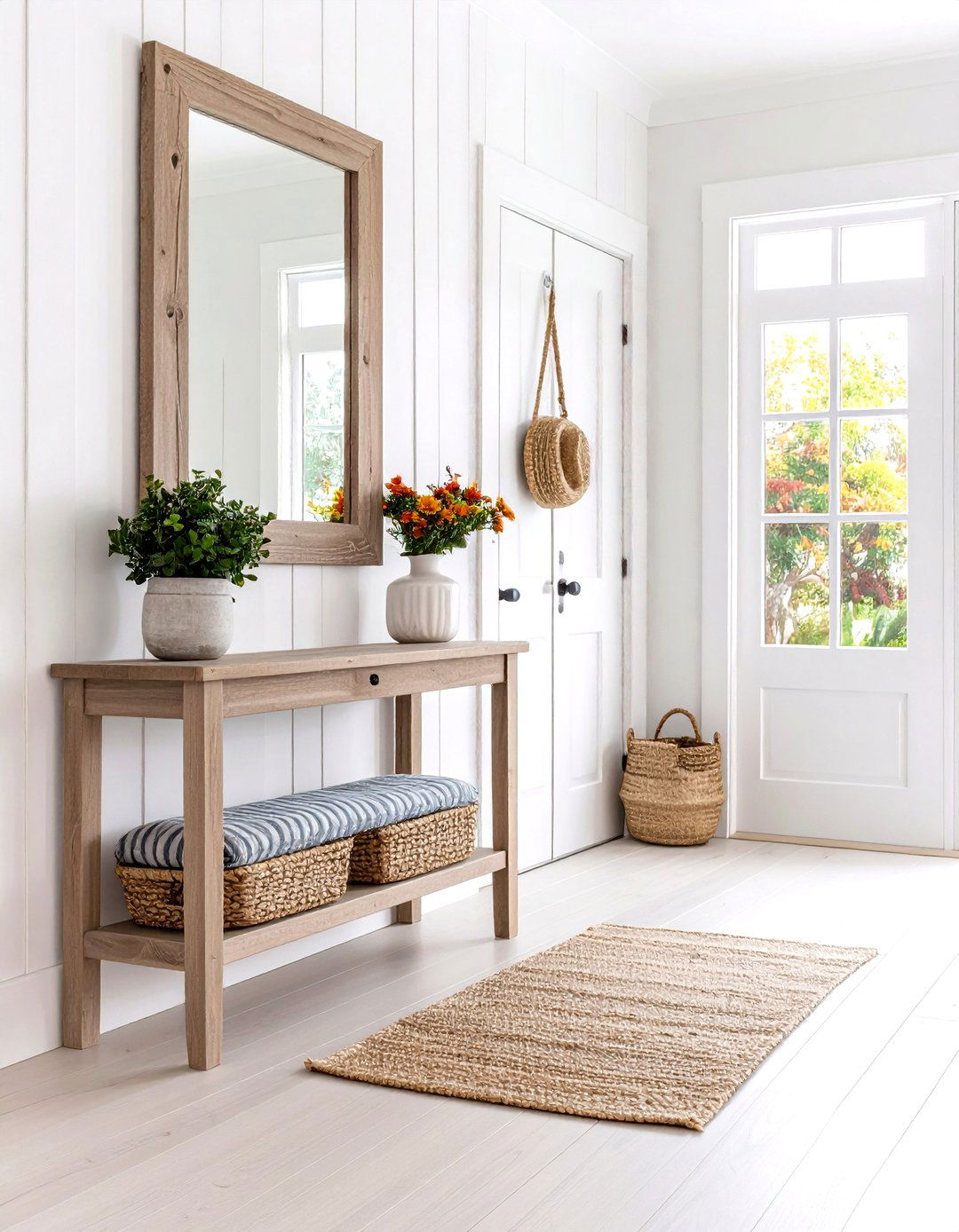Coastal Calm Entryway - 30 entryway decorating ideas