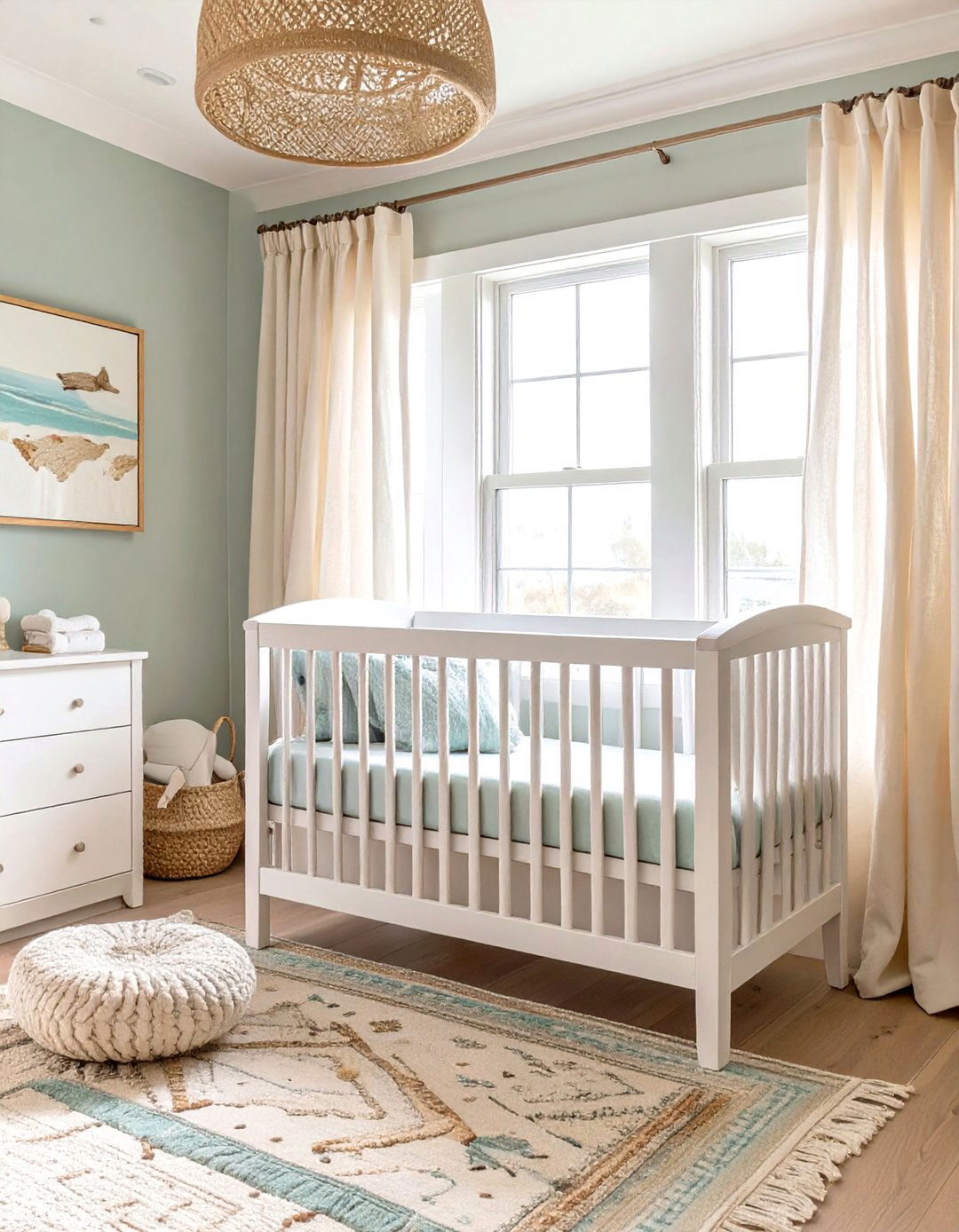 Coastal Calm Nursery - 30 boys nursery ideas