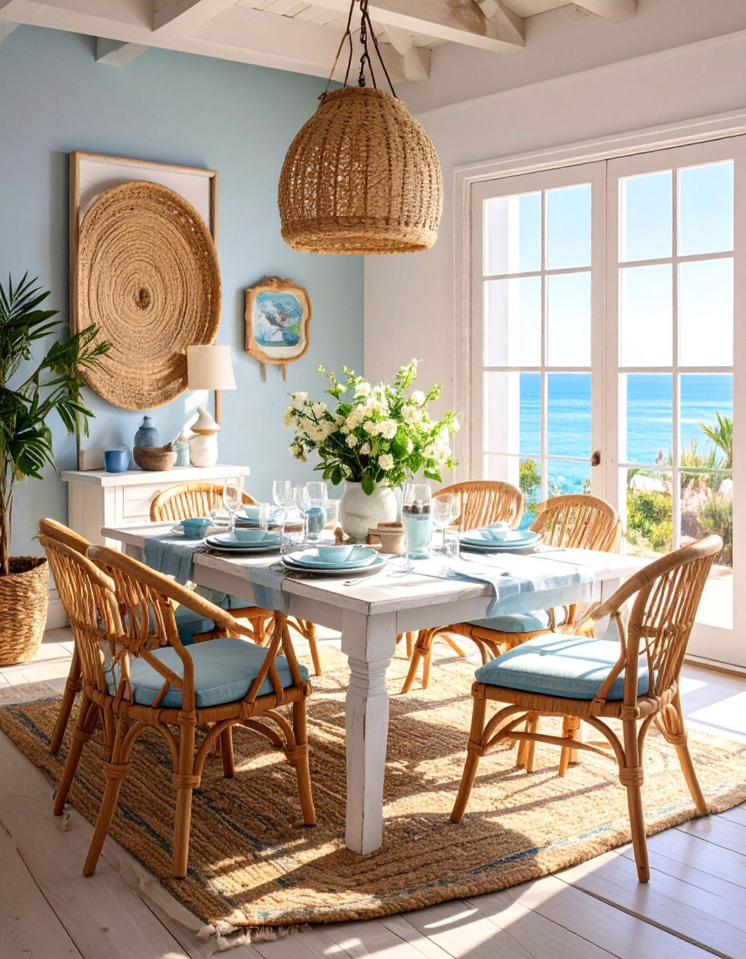 Coastal Casual Dining Room - 30 casual dining room ideas