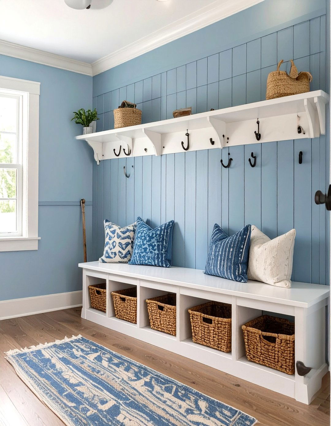 Coastal Charm Mudroom - 30 mudroom inspiration