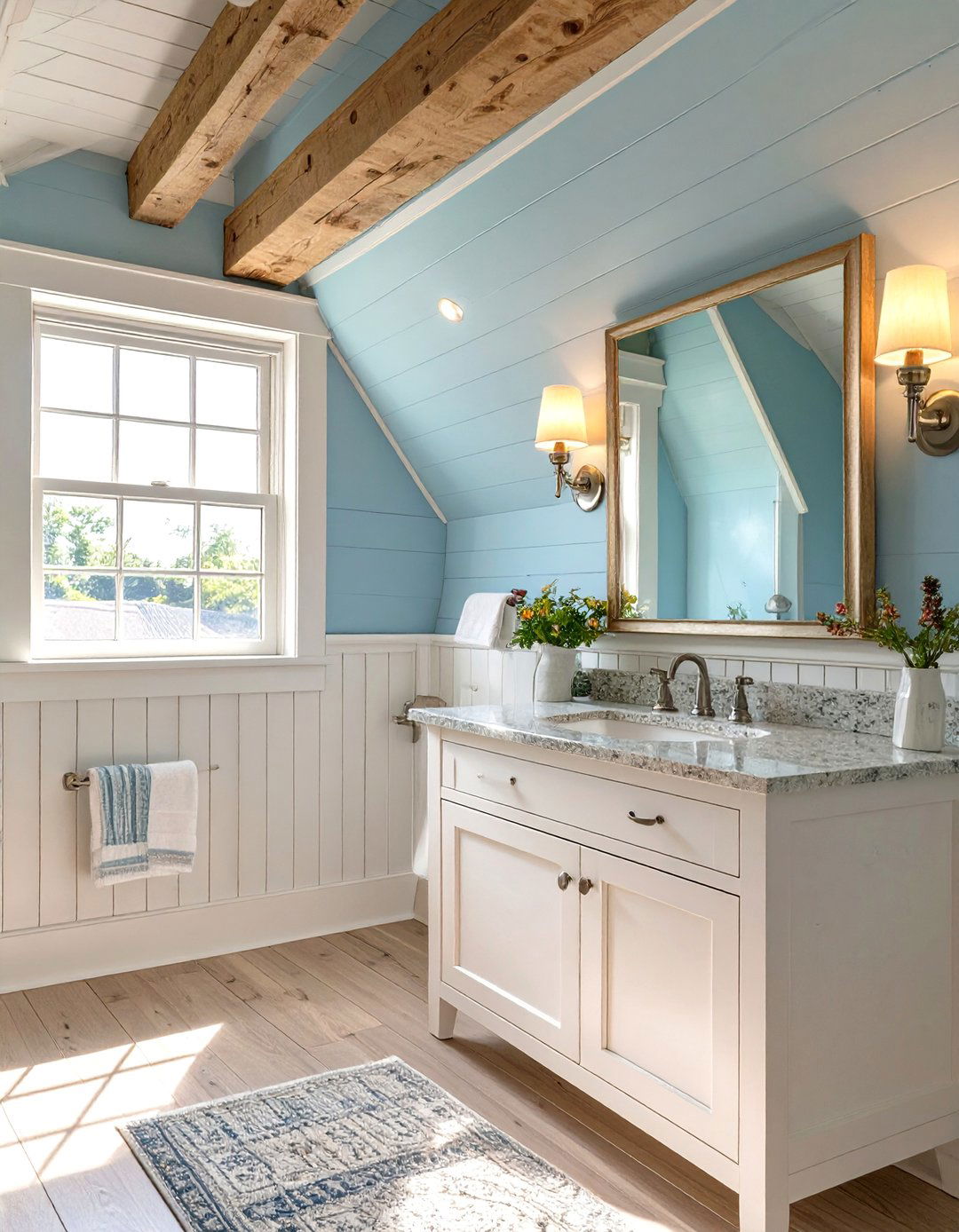 Coastal Cottage Attic Bathroom - 30 attic bathroom ideas