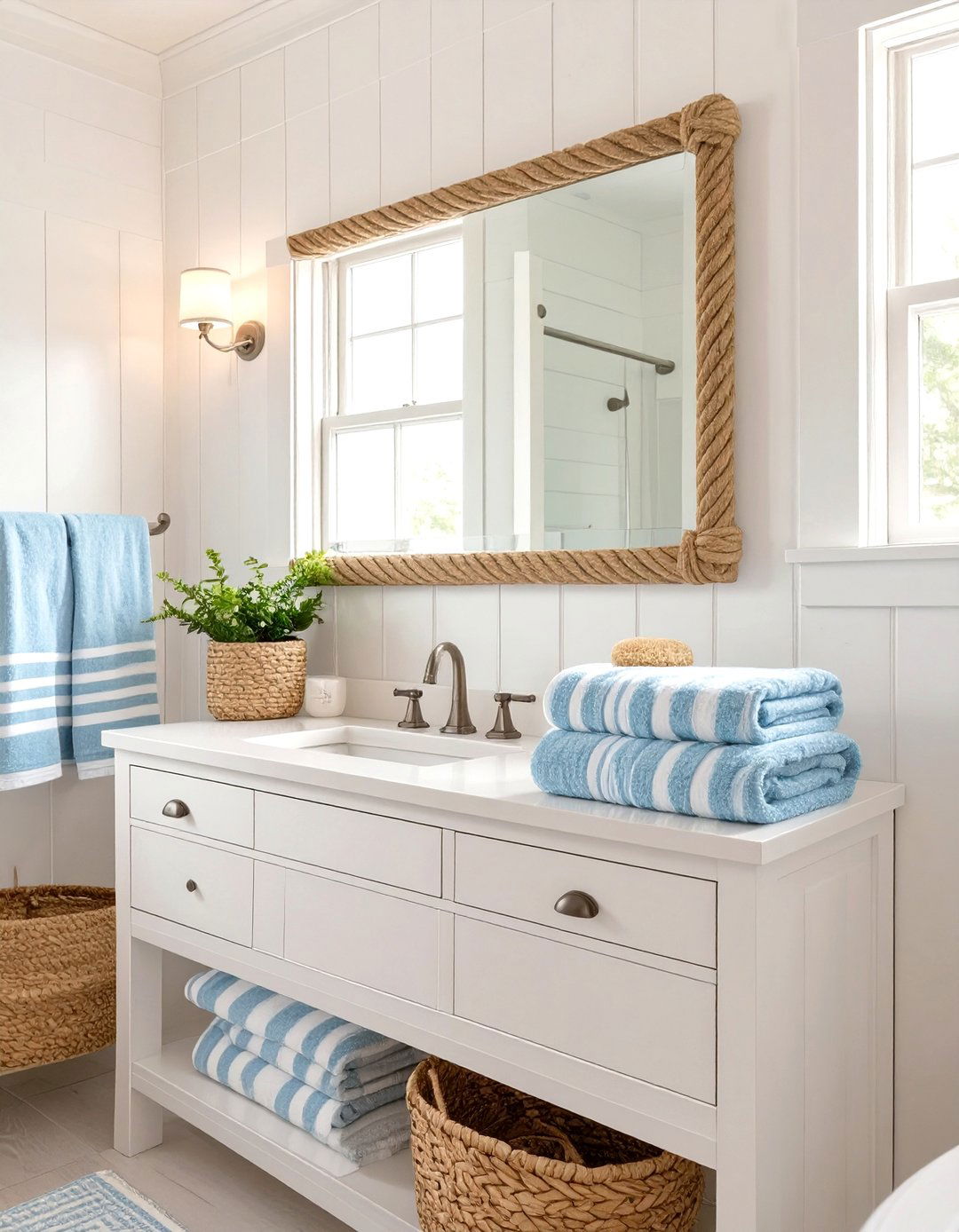 Coastal Cottage Bathroom - 30 girls bathroom ideas