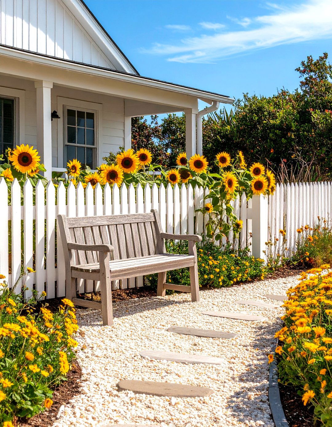 Coastal Cottage Garden - 30 front yard landscaping ideas florida