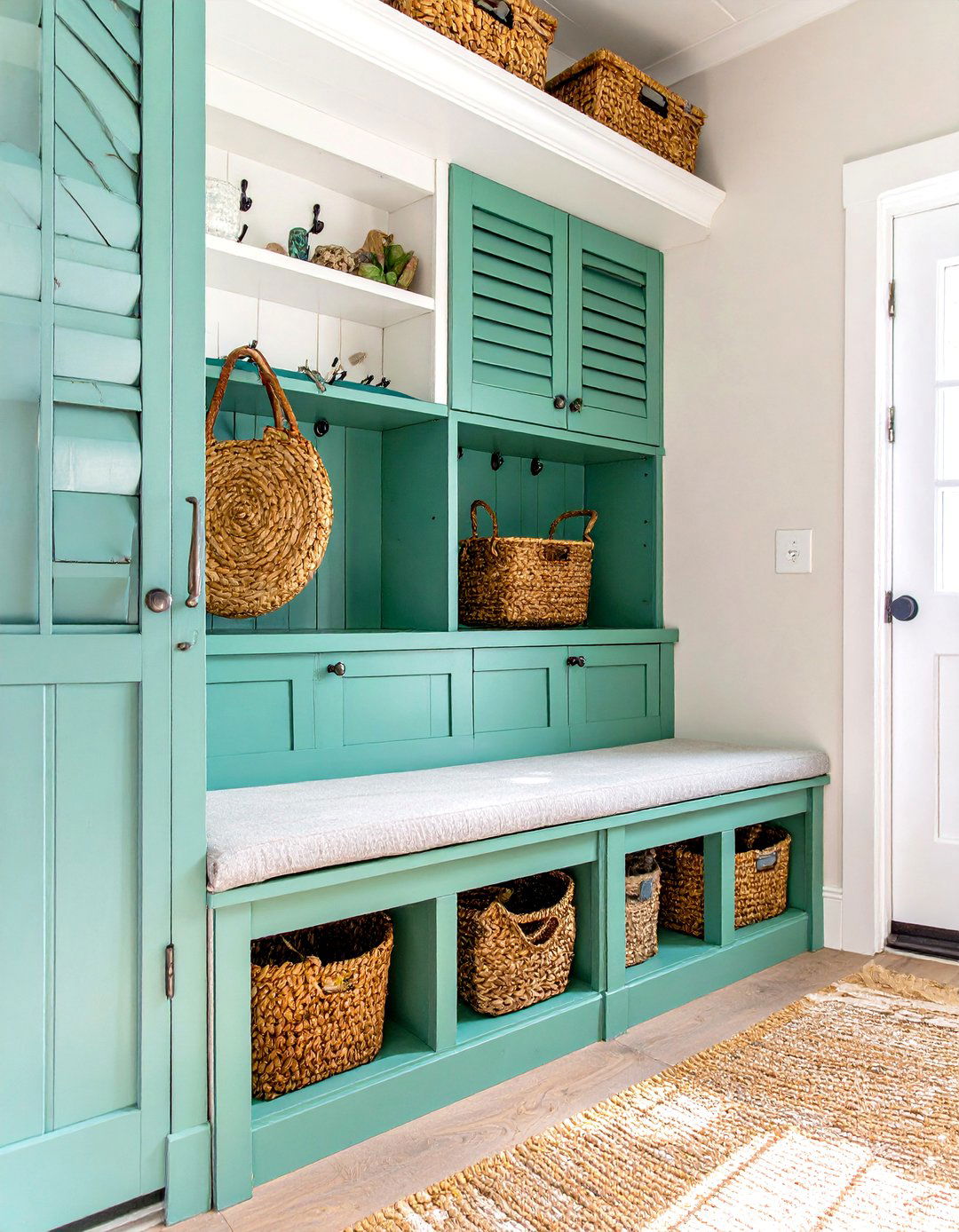 Coastal Cottage Mudroom Nook - 30 mudroom bench ideas