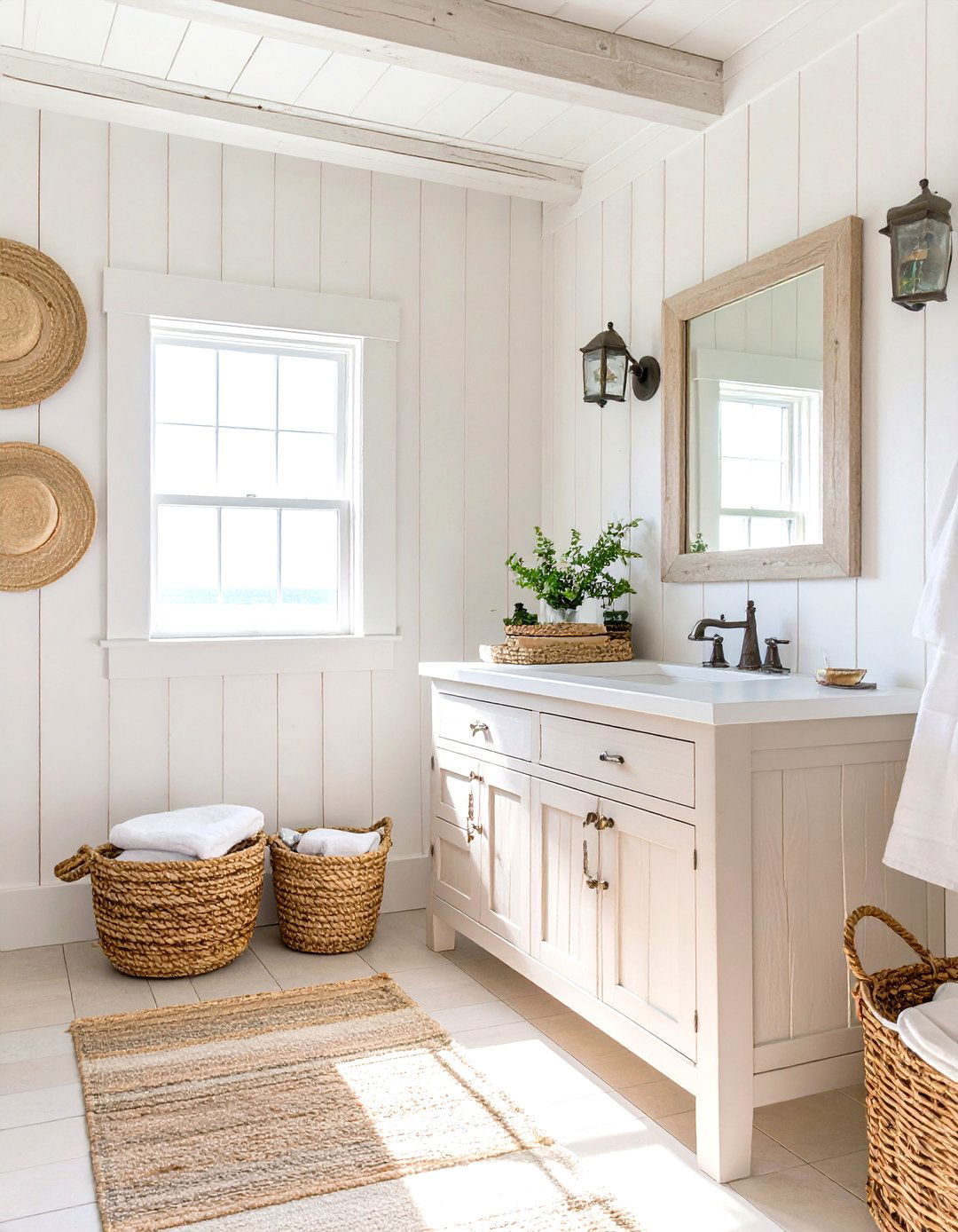 Coastal Country Bathroom Retreat - 30 country bathroom ideas