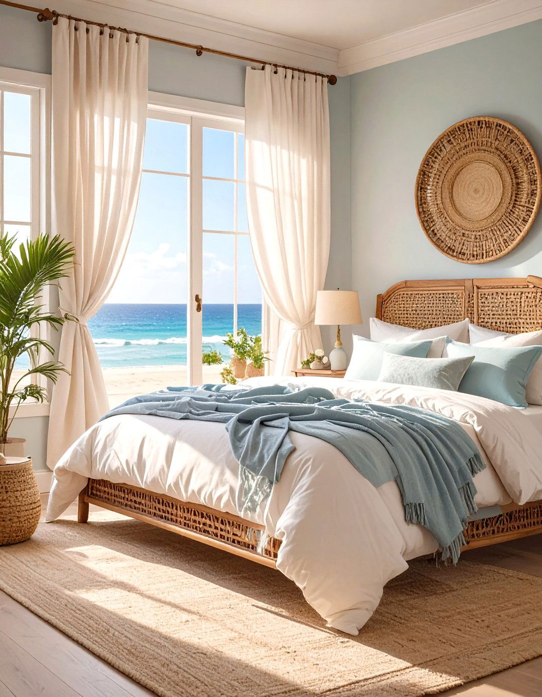 Coastal Escape Bedroom - 30 apartment bedroom ideas