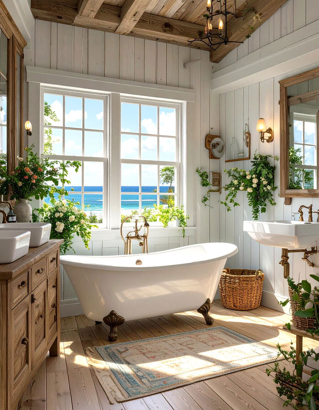 Coastal Farmhouse Bathroom - 30 homestyler -house design 3d ideas