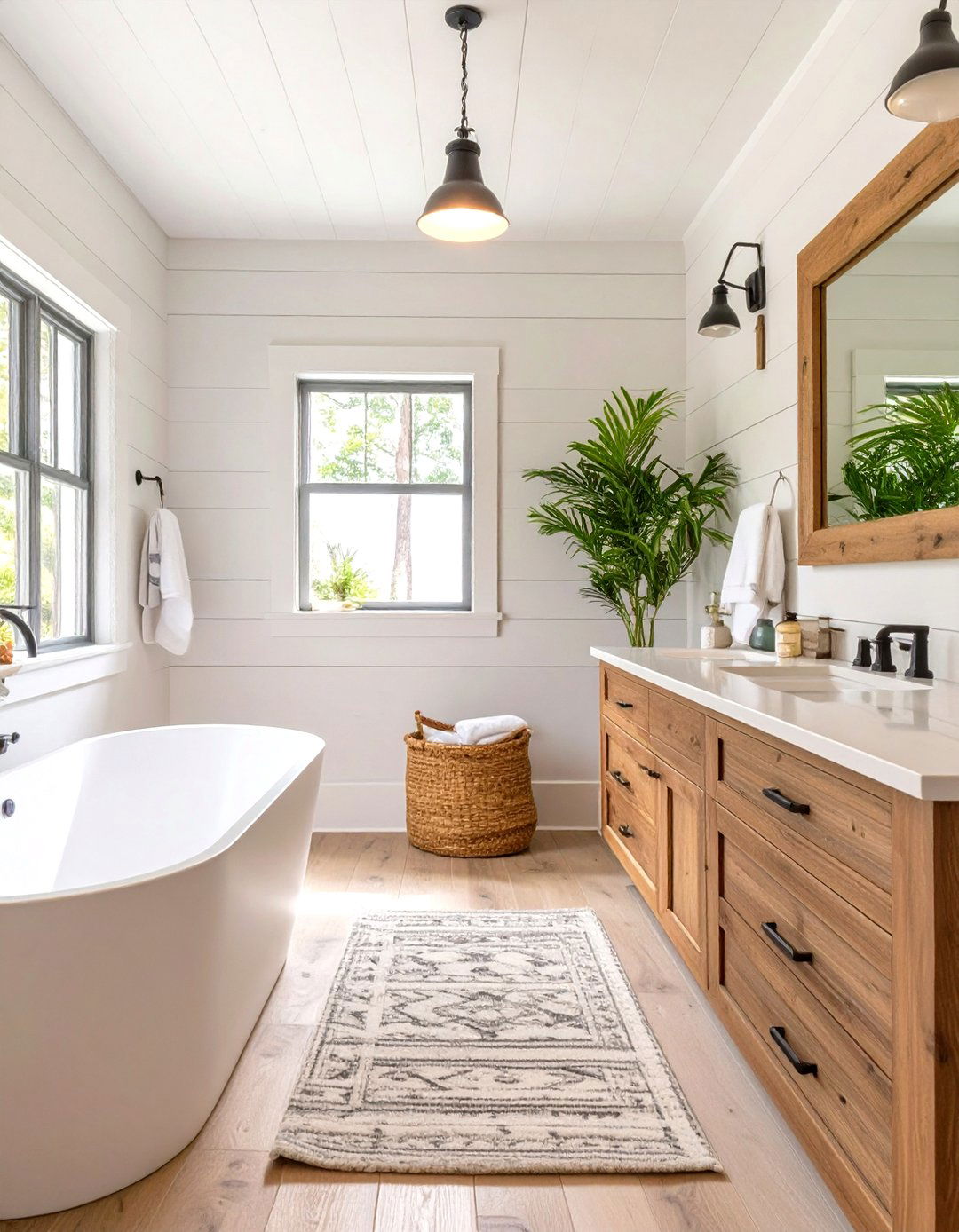 Coastal Farmhouse Bathroom Concept - 30 interior design software free ideas