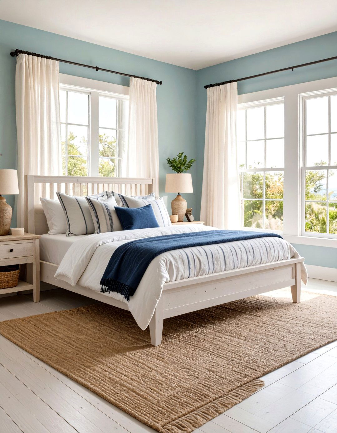 Coastal Farmhouse Bedroom Oasis - 30 farmhouse bedroom decor ideas