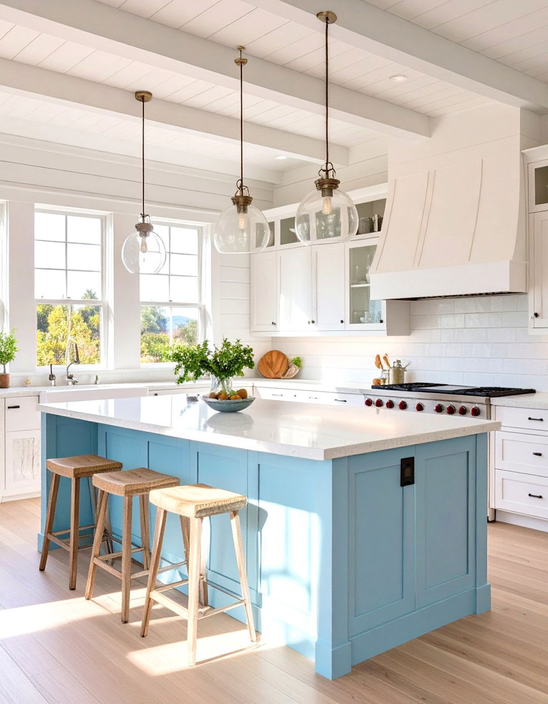 Coastal Farmhouse Kitchen - 30 country kitchen designs