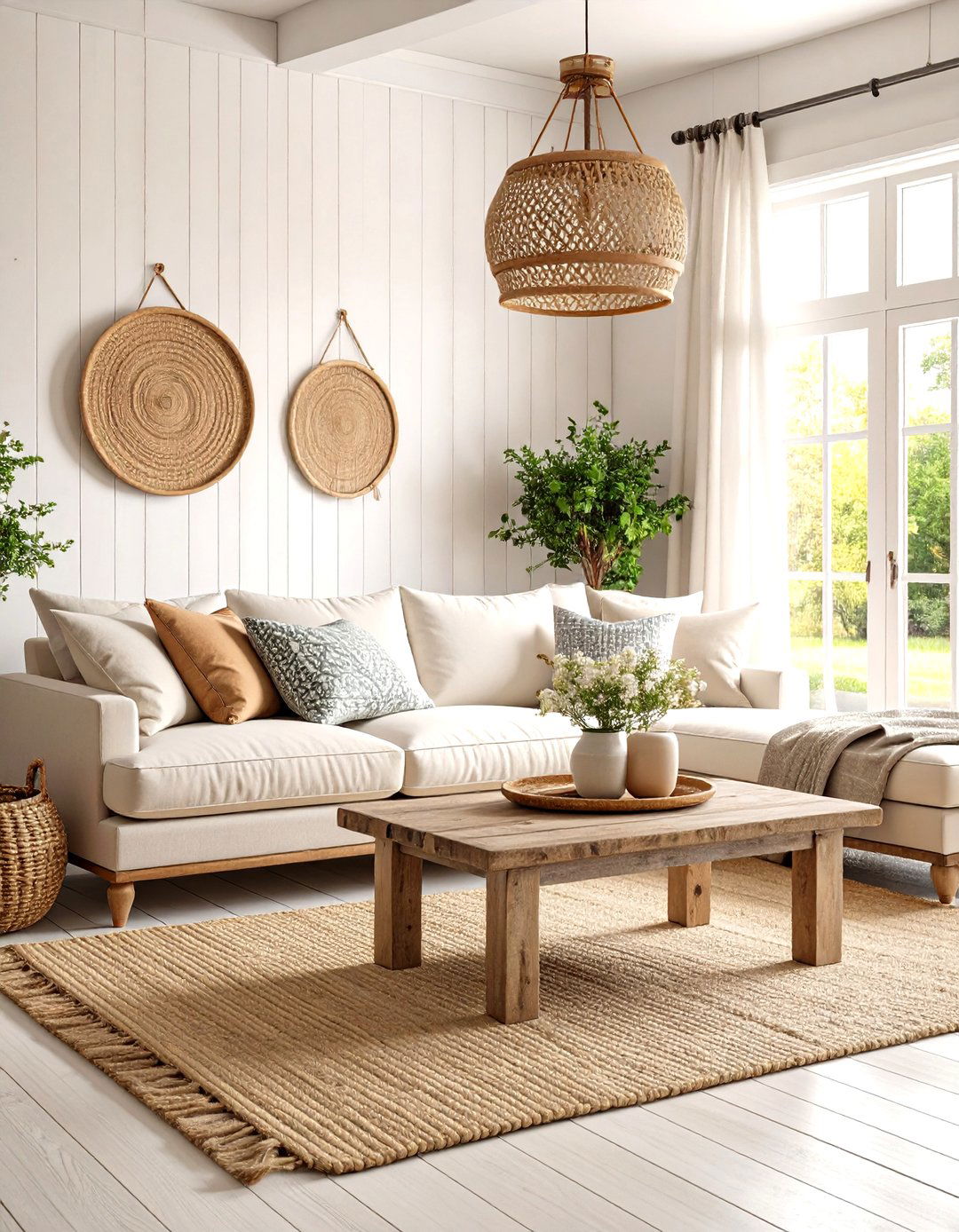 Coastal Farmhouse Living Room - 30 design your living room ideas