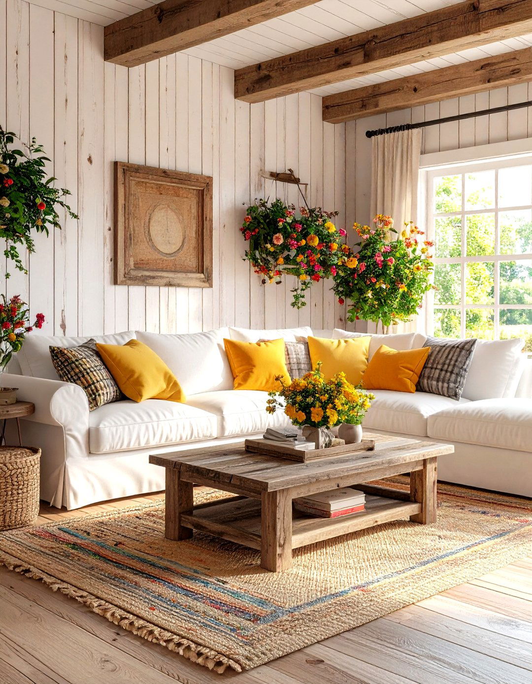 Coastal Farmhouse Living Room Fusion - 30 decor ideas for living room