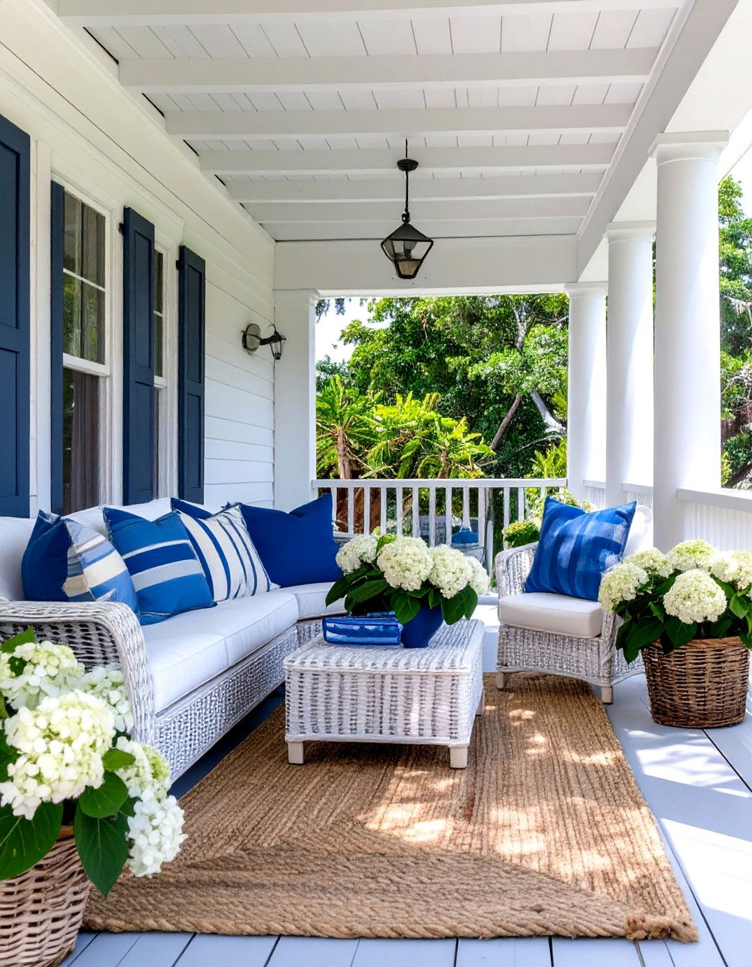 Coastal Grandmother Back Porch - 30 back porch decorating ideas
