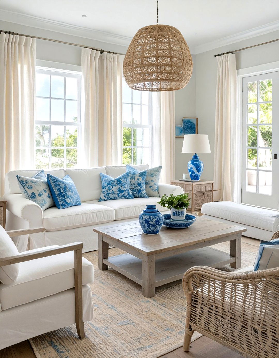 Coastal Grandmother Den - 30 california design den ideas