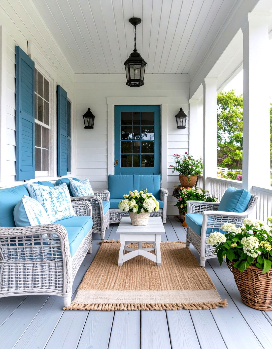 Coastal Grandmother Front Porch - 30 front porch design ideas photos