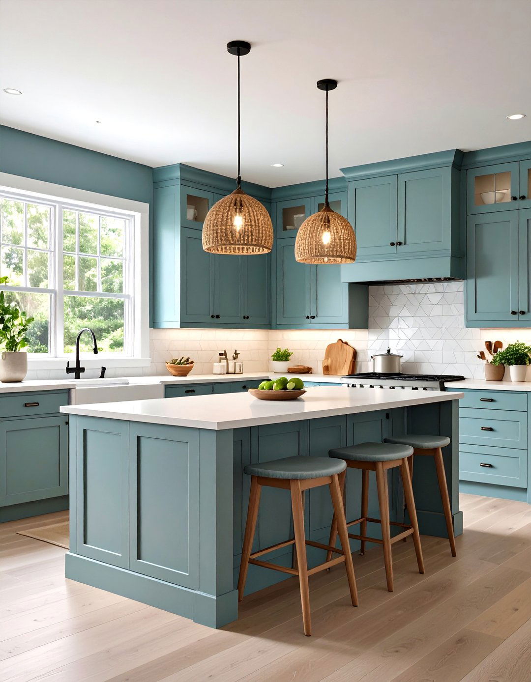 Coastal Gray Kitchen with Beadboard - 30 gray kitchen ideas