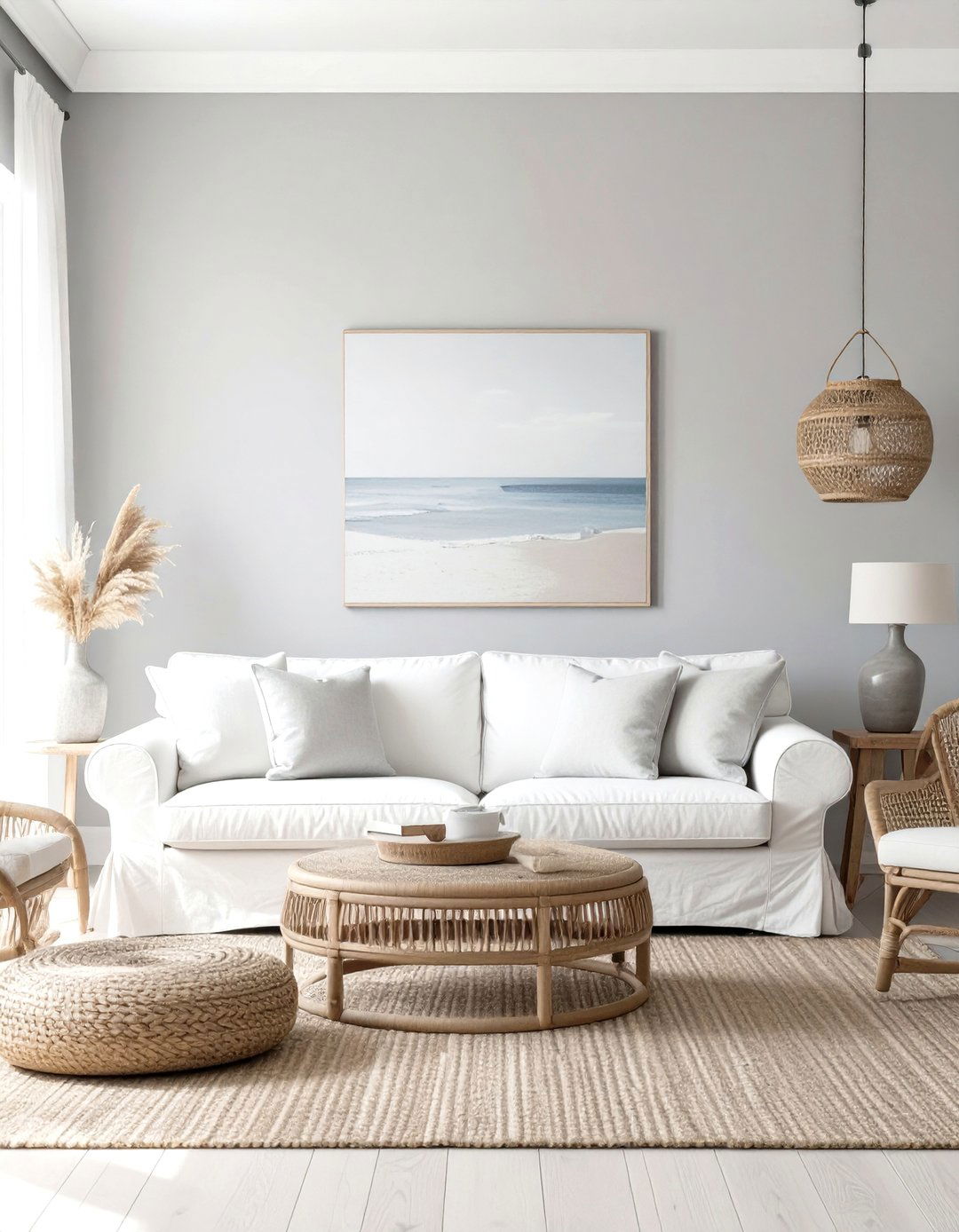 Coastal Gray Living Room - 30 gray living room ideas