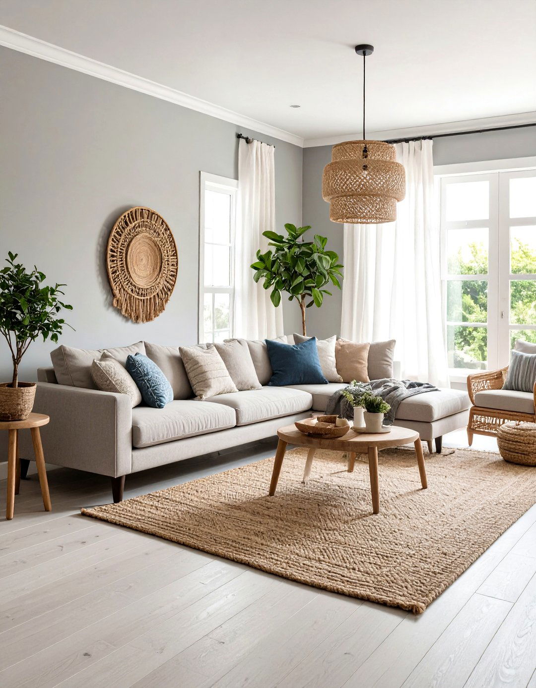 Coastal Grey Living Room - 30 grey living room decor ideas