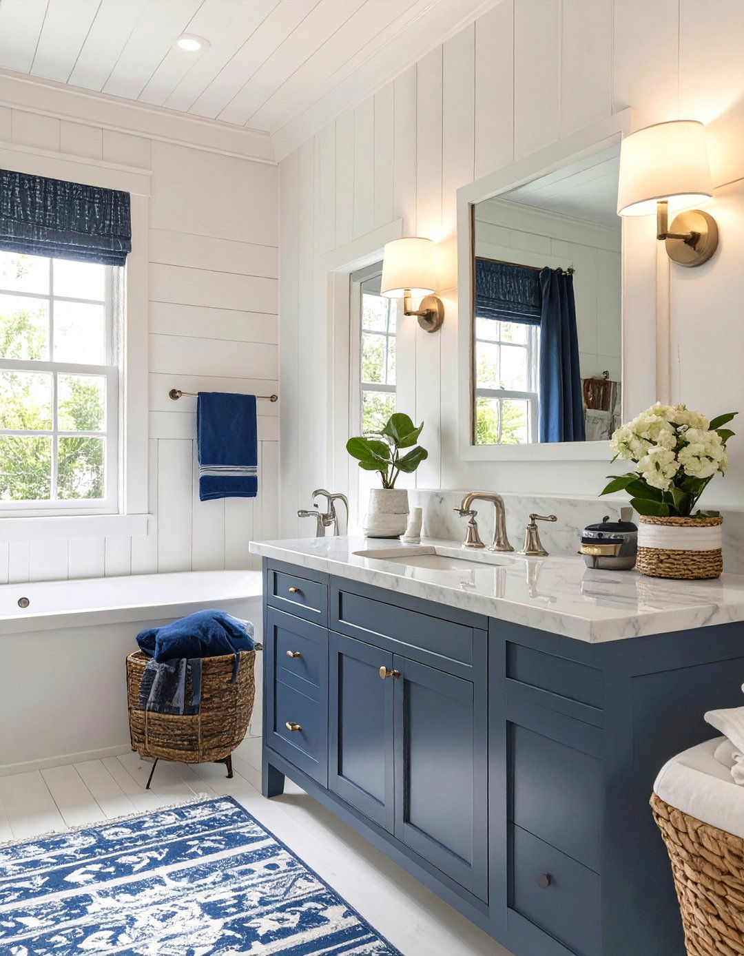 Coastal Hamptons Bathroom - 30 how to design a bathroom ideas