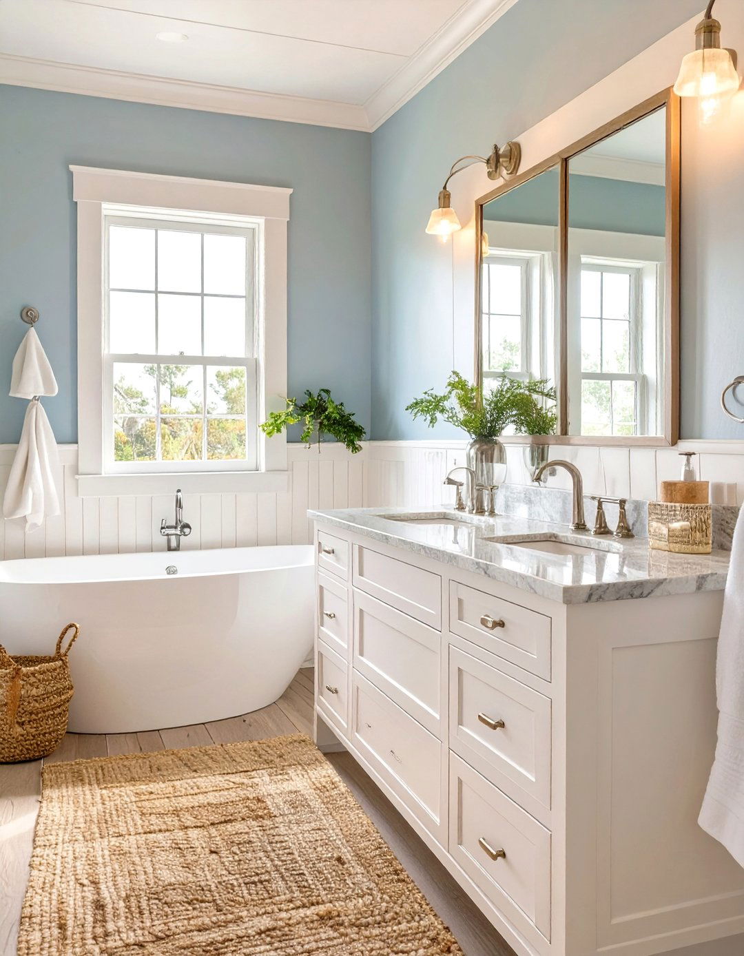 Coastal Hamptons Bathroom - 30 bathroom remodel ideas 2022