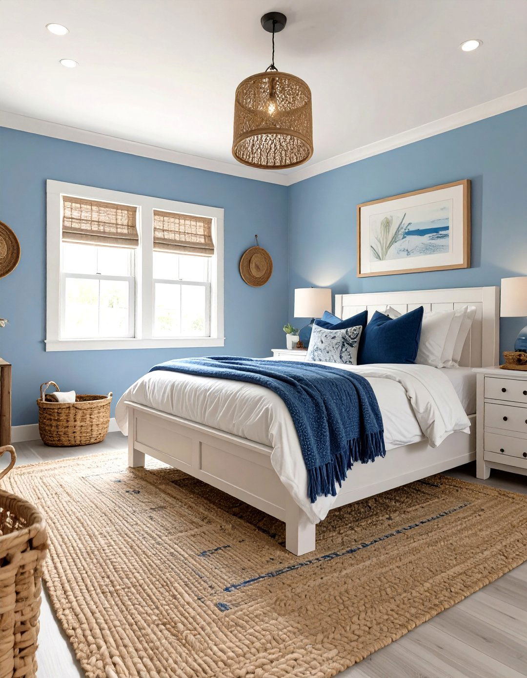 Coastal Inspired Basement Bedroom - 30 basement bedroom ideas on a budget
