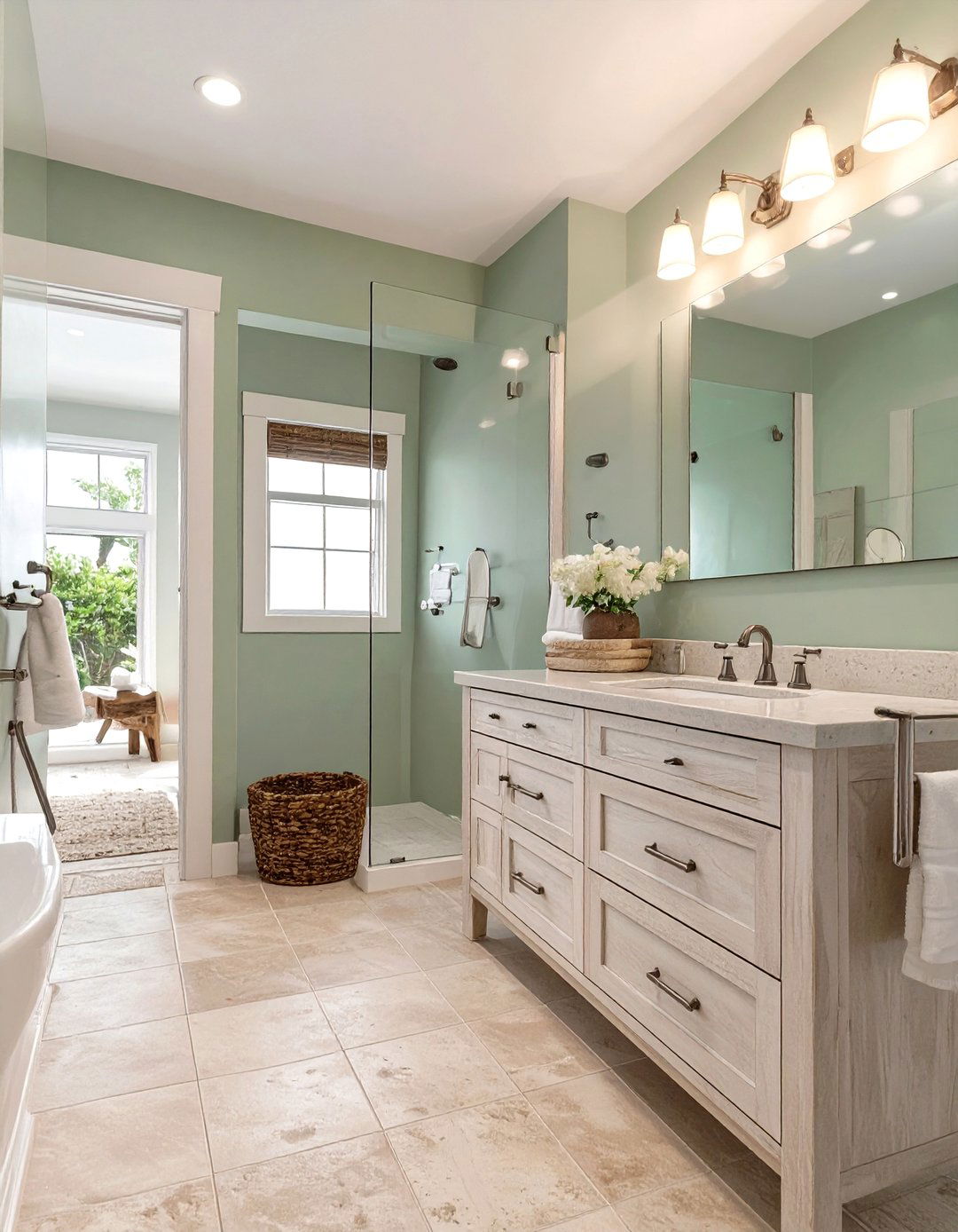Coastal Inspired Bathroom Tile Floor - 30 bathroom tile floor ideas