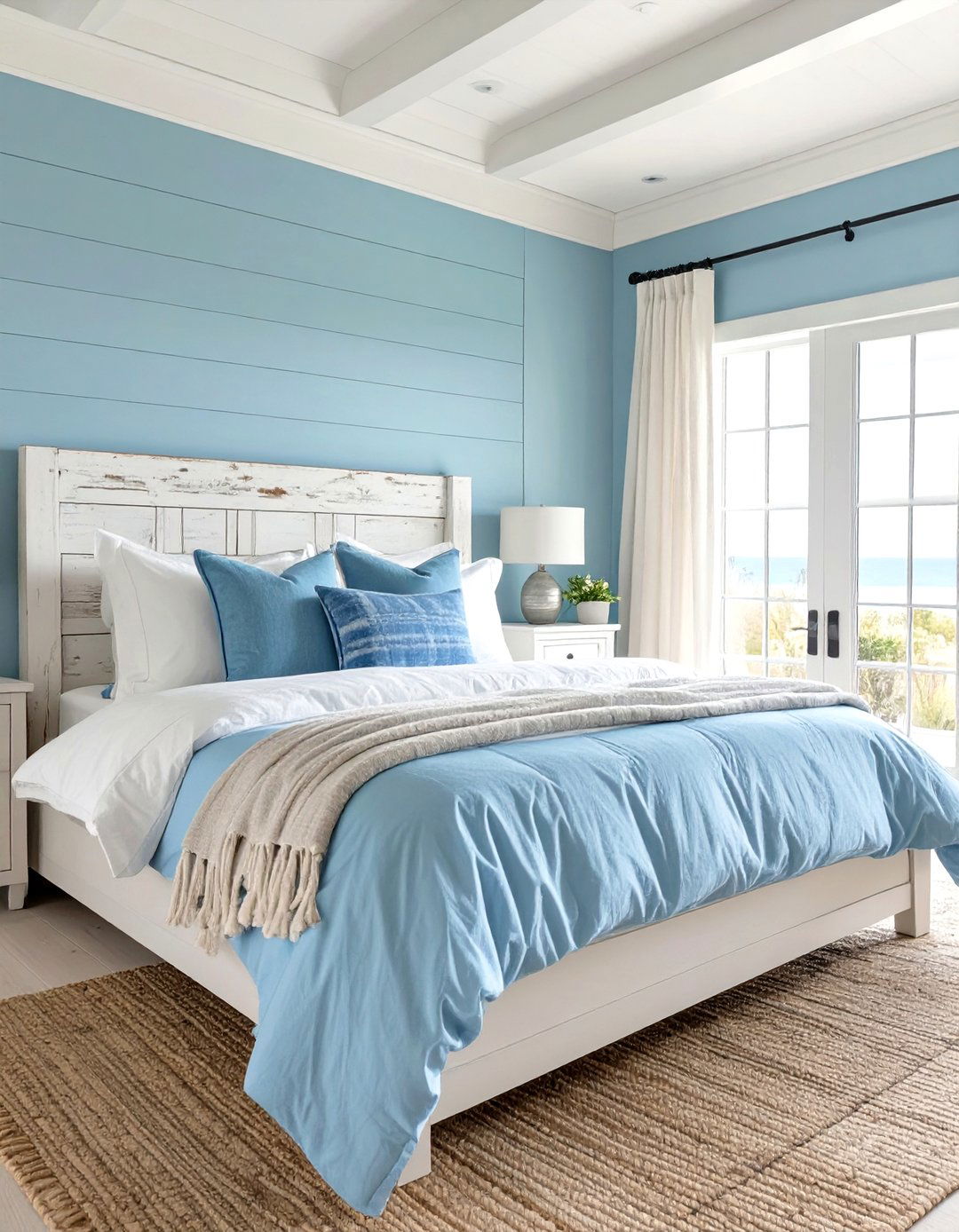Coastal Inspired Bedroom with Light Blue Hues - 30 women bedroom ideas