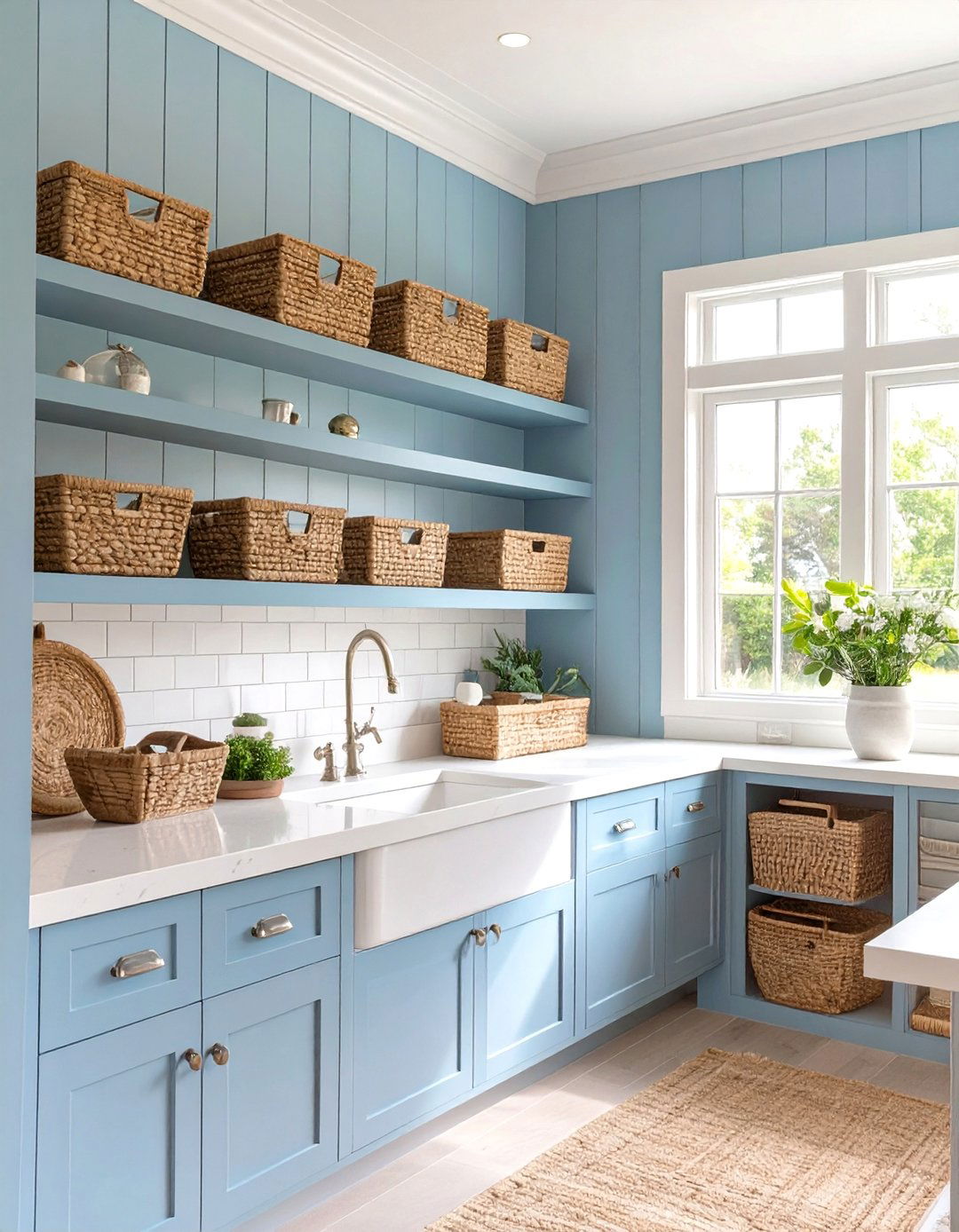 Coastal Inspired Butlers Pantry - 30 butlers pantry ideas