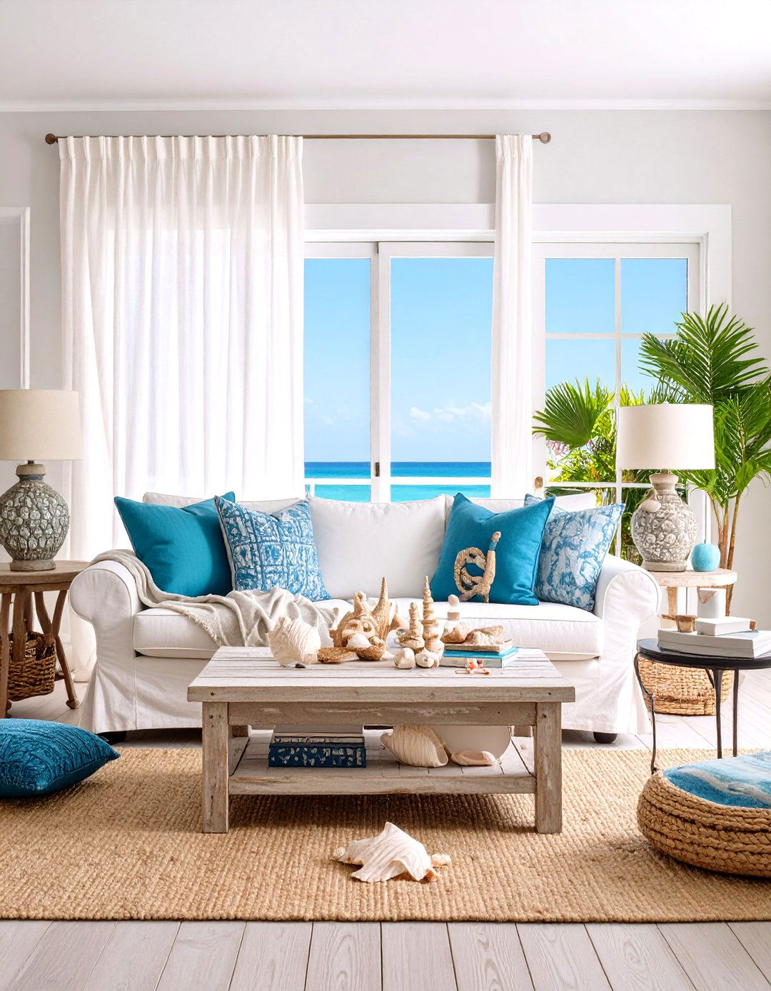 Coastal Living Room Retreat - 30 living room furniture design ideas