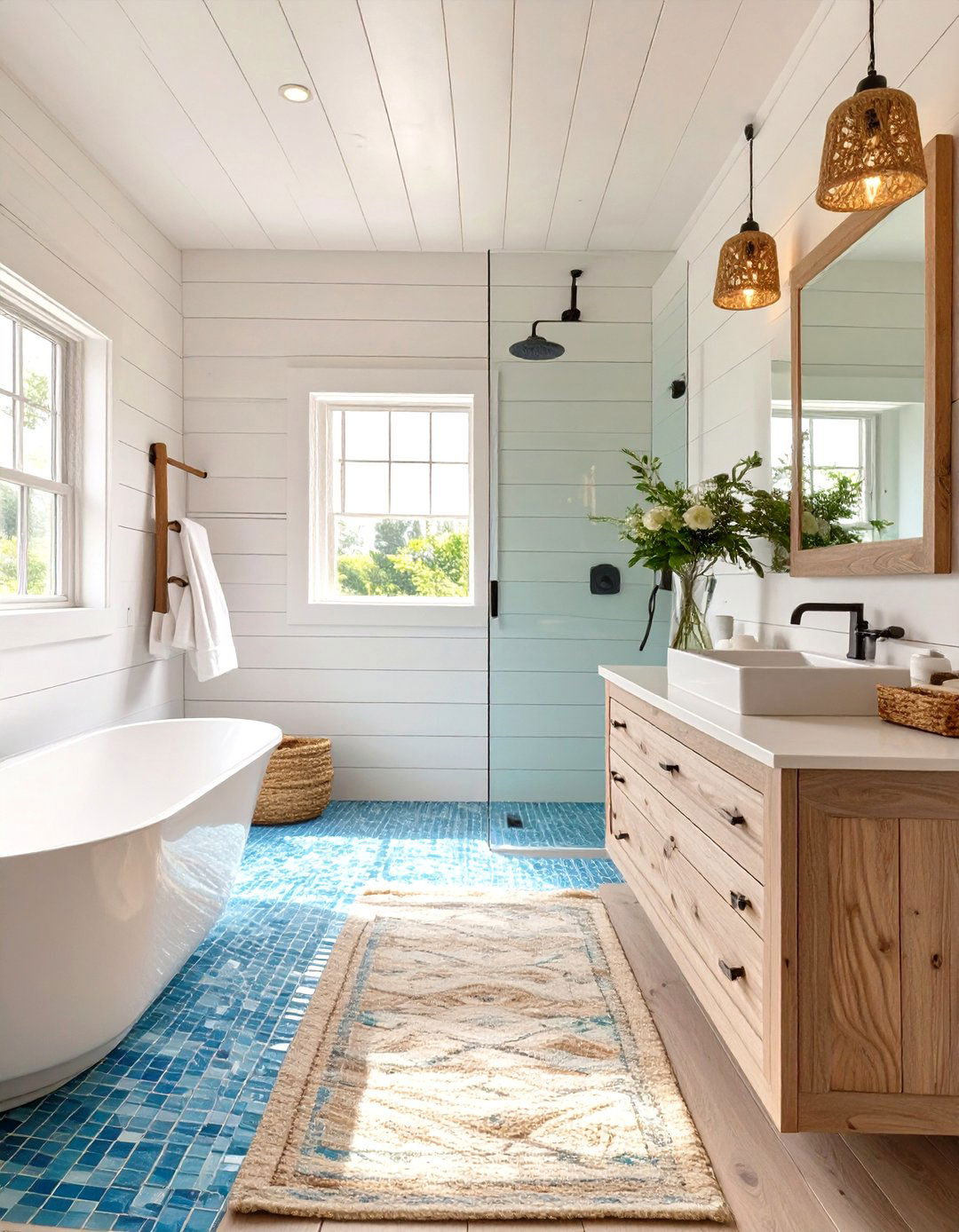 Coastal Modern Bathroom - 30 modern bathroom decor ideas