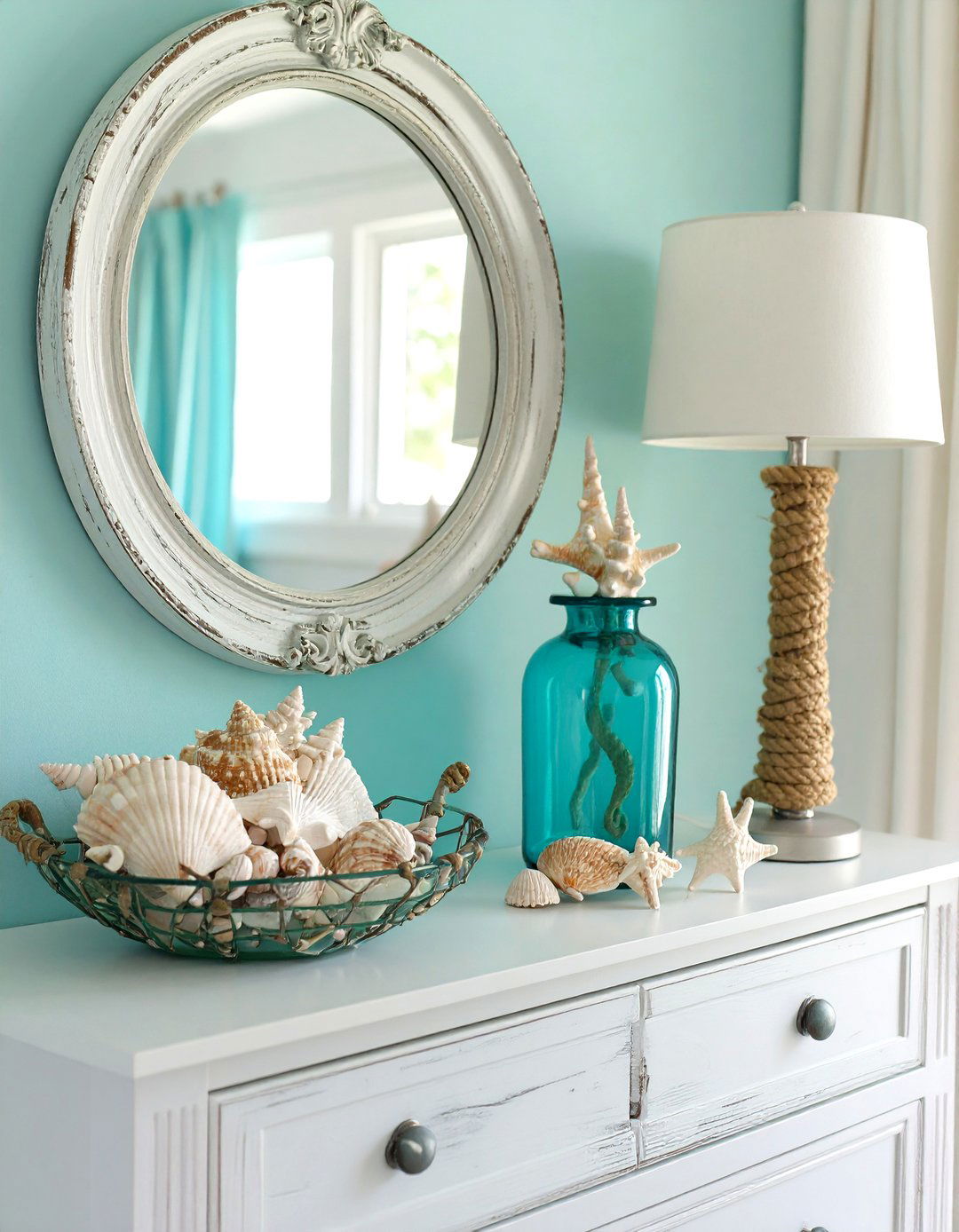 Coastal Retreat Dresser Styling - 30 bedroom dresser top decor ideas
