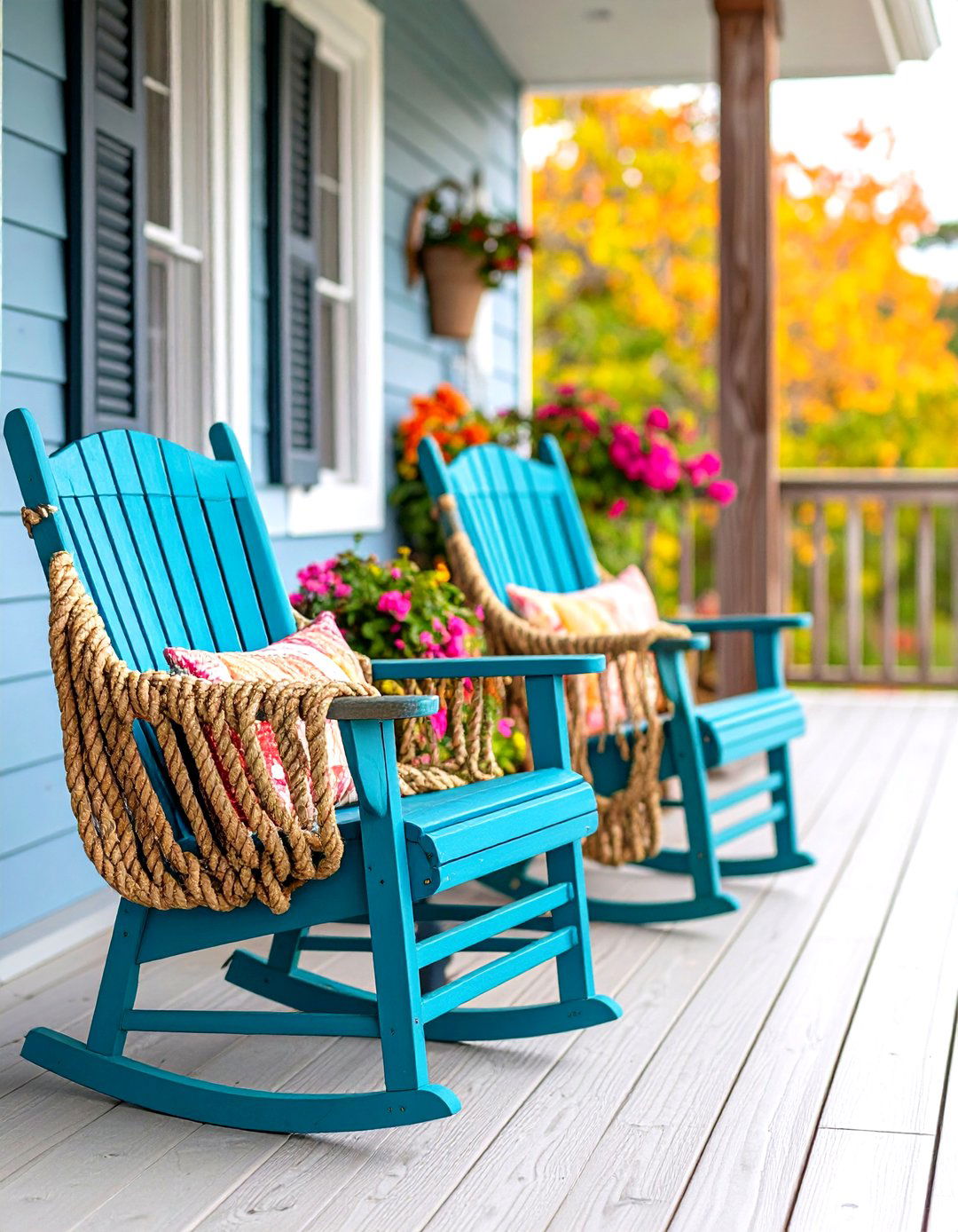 Coastal Rope Porch Railing - 30 front porch porch railing ideas