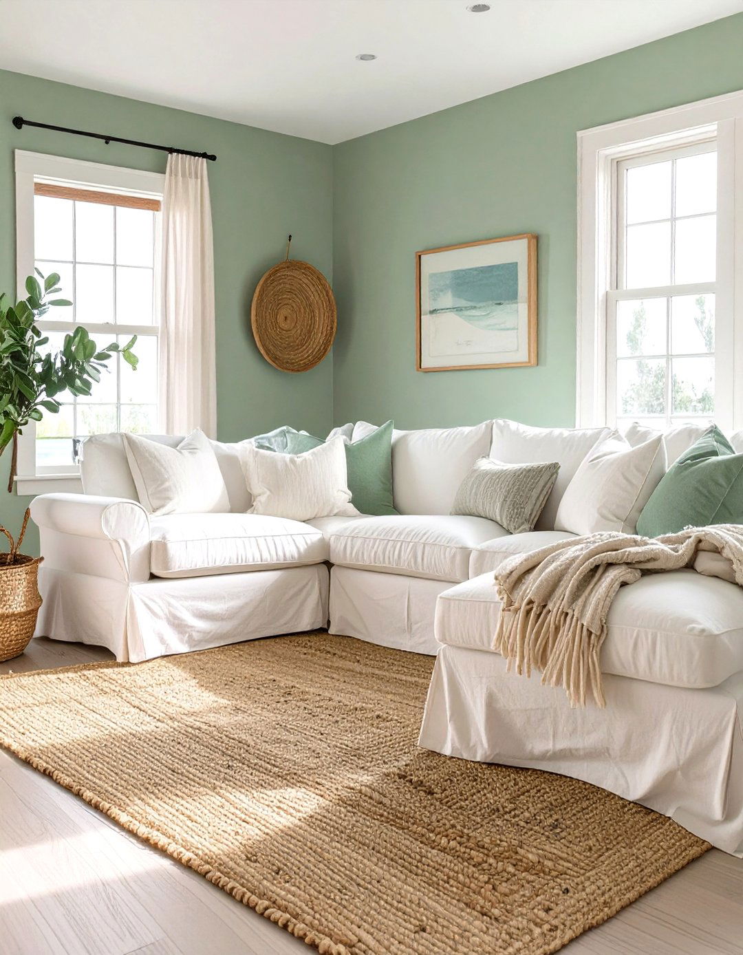 Coastal Sage Green Living Room - 30 sage green living room ideas