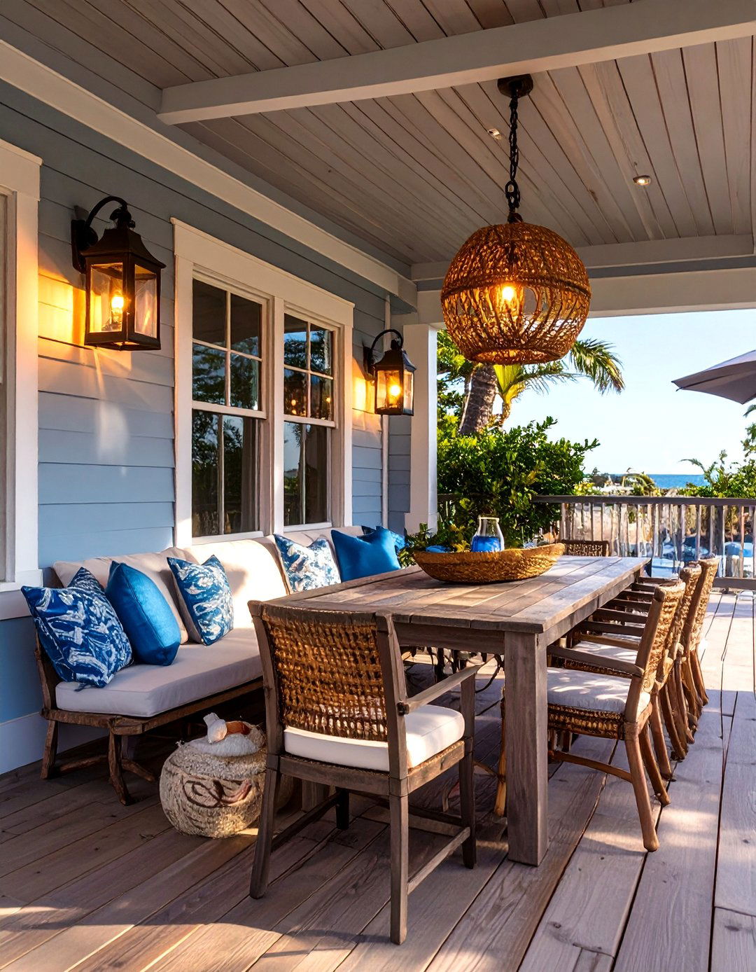 Coastal Themed Deck Lighting - 30 deck lights ideas